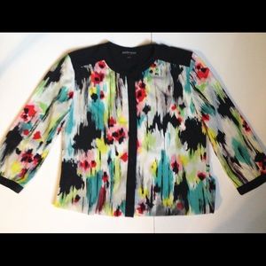 Colorful high neck button Blouse 👚